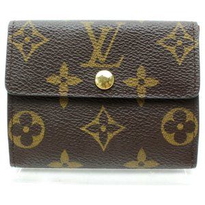 Louis Vuitton Brown and Gold Wallet